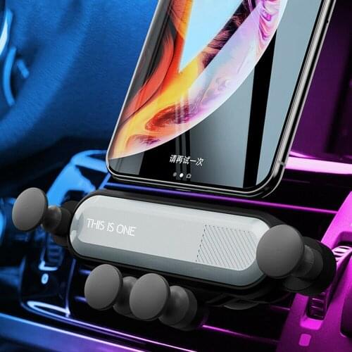 Car-Phone-Holder Gravity Stand Cellphone Bracket in Air Vent Clip Mount Support Universal for Xiaomi iphone Pro11 Samsung Huawei