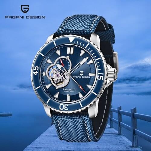 PAGANI Design 2021 New Nh39A Mechanical Watch Mens Business Automatic Watch Stainless Steel 200m Waterproof Clock Reloj Hombre