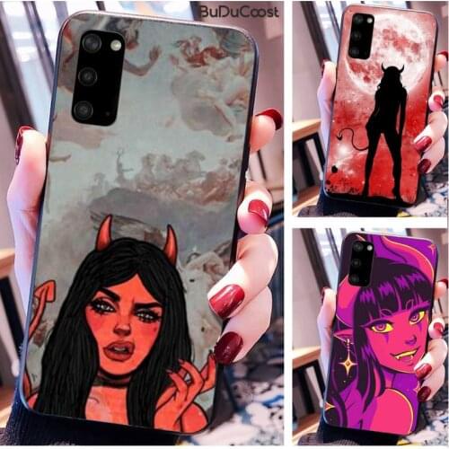 Hrmes Devil woman Phone Case for Samsung Galaxy S10 Plus S10E S6 S7 edge S8 S9 Plus S10lite S20 Plus S20 Ultra