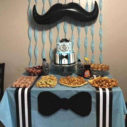 Mustache Balloon for retirement baby shower boy girl Gender Reveal first 2 3 4 5 6 7 8 9 10 year Birthday decoration backdrop
