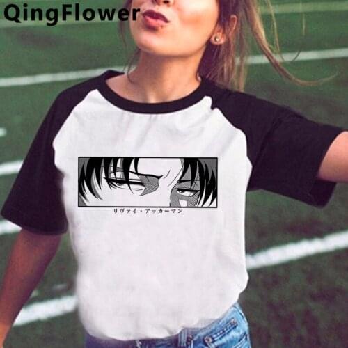 Attack on Titan Shingeki No Kyojin top tees tshirt women 2021 kawaii japanese aesthetic streetwear tshirt graphic tees women