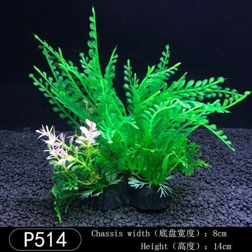 Artificial Plastic Green Plants Grass Aquarium Decorations Water Weeds Fish Tank Grass Flower Ornament Decor Aquatic Accessories
