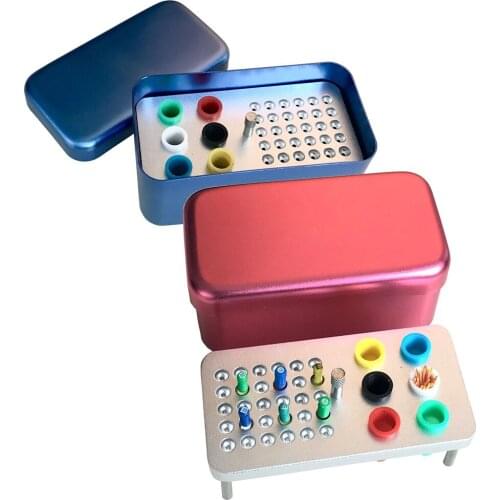1 piece Dental Sterilization Disinfection Holder Container Box for Endo Files Gutta Percha & Absorbent Paper Points 36 Holes
