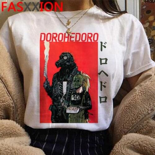 Cool Anime Dorohedoro Harajuku T-shirt Men Unisex Funny Cartoon Graphic Tshirt Manga Vintage 90s T Shirt Streetwear Top Tee Male
