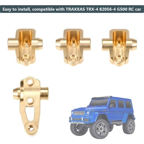 Brass Front Rear Axle Lower Shock Mount Axle Mount Set Suspension Links Stand for TRAXXAS TRX4 82056-4 G500 RC Car 4 PCS
