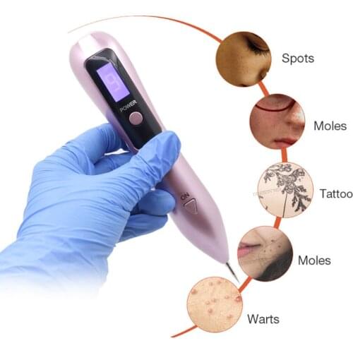 9 level LCD Plasma Pen Face Skin Dark Spot Remover Mole Tattoo Removal Laser Plasma Pen Machine Facial Freckle Tag Wart Removal