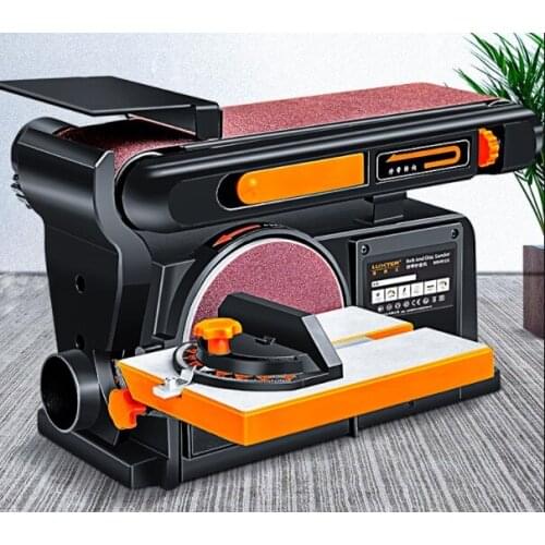 220V 370W 1PC Multi - purpose Woodworking Sand Disk Belt Small Electric Polisher Woodworking Sander Grinding Machine