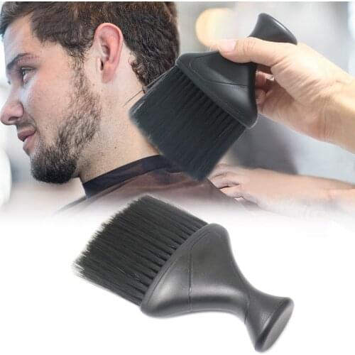 Hairdressing Soft Hair Brush Broken Hair Brush Dusting Fiber Sharpened Hair Shaving Head DIY Tool Neck Cleaning Brush Styling