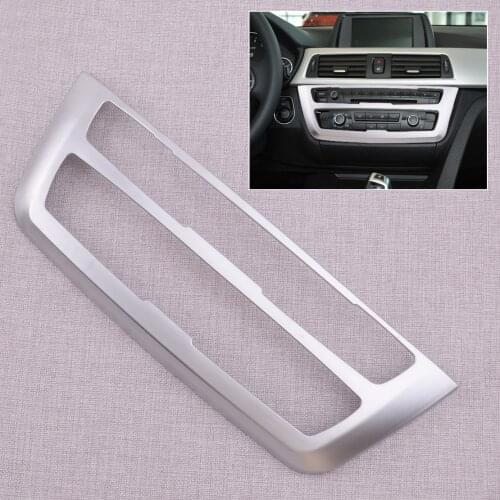 NEW Car Center Console Frame Cover Trim Decoration Fit For BMW 3 4 Series F30 F31 F32 F33 F36 2014 2015 2016 2017 ABS Silver