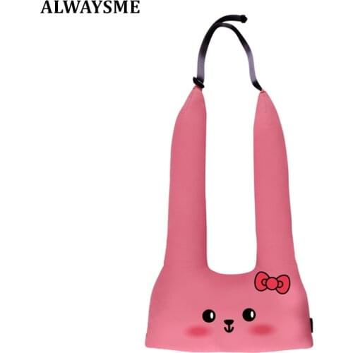 ALWAYSME Cartoon Kids Or Adult U Shape Car Neck Headrest Pillow Cushion, Adult Seat Support Head Restraint Seat Pillow Headrest