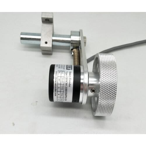 GHW38 Length Measuring Device 5V Line Driver Output Rotary Encoder With 200mm circumference metal Wheel