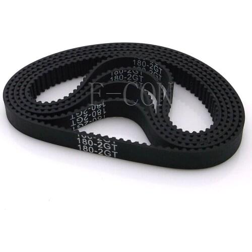 5pcs/lot 180-GT2 Loop Timing Belt Width 6mm GT2 Belt Rubber Fiberglass Inner Length 180mm 90 Teeth for GT2 Timing Pulley