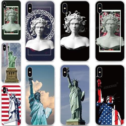 Silicone Statue Liberty Medusa Cover For Oukitel C23 C22 C21 C19 C18 K6000 C17 C16 C15 C13 Pro K9 U20 Plus Y4800 Phone Case