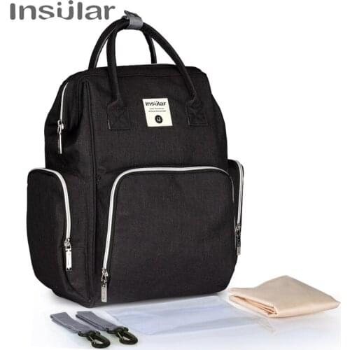 Diaper Bag Backpack Change Pad Hooks Tissue Box Mummy Nappy Bag Large Capacity Baby Bag Travel Backpack Mummy