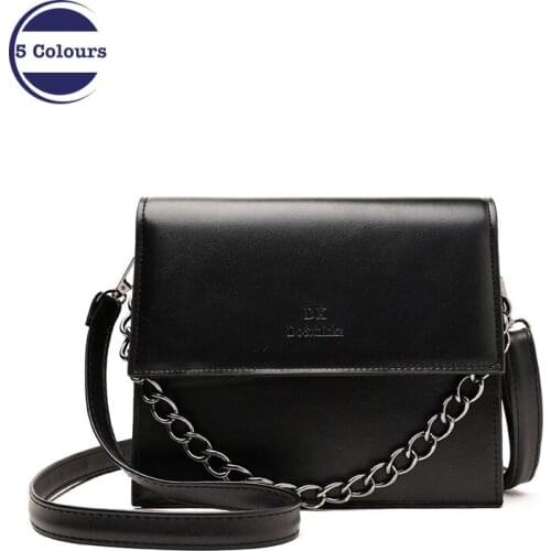 New Shoulder Bag Women Bag Retro Chain Simple 2019 Tide Shoulder Messenger Bag Texture Handbag Fashion Personality Shoulder Bag
