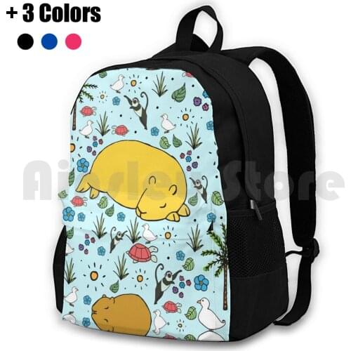 Capybaras Outdoor Hiking Backpack Riding Climbing Sports Bag Capybara Capybaras Capybara Pattern Capybara Capybara Design
