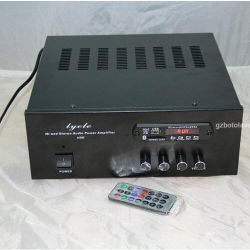1600W High power remote control SANKEN power amplifier 3264/1295 Bluetooth power amplifier support SD card FM