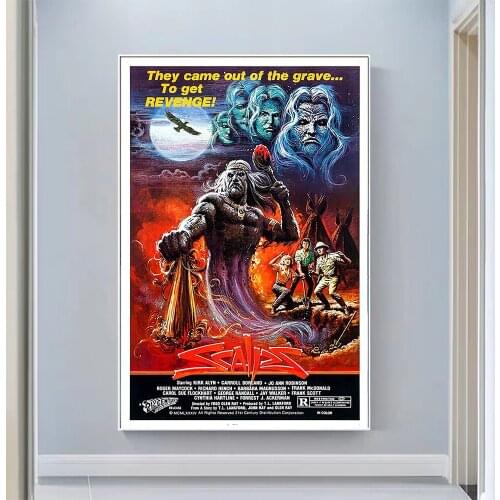 V0486 Scalps Vintage Classic Movie Wall Silk Cloth HD Poster Art Home Decoration Gift