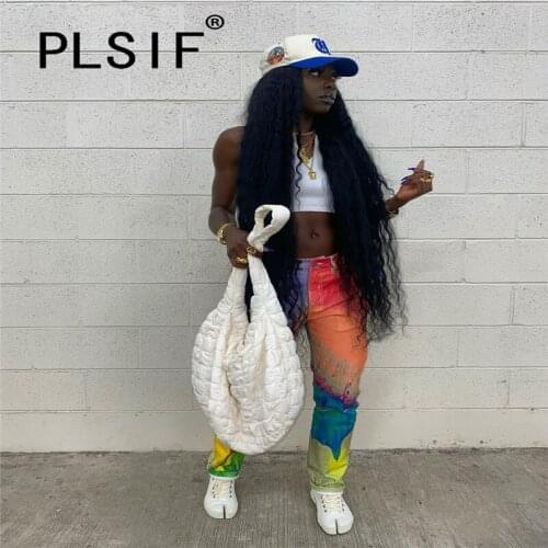 Women Sexy Club Long Pant Tie Dye Print Casual Sexy Summer Sporty Trousers Female Sexy Pants