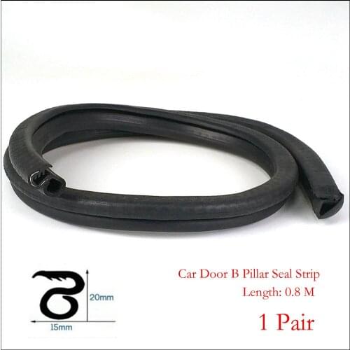 0.8M Car Door B Pillar Seal Strip Car Weatherstrip Motor Van Boat Door Rubber Seal Sealing