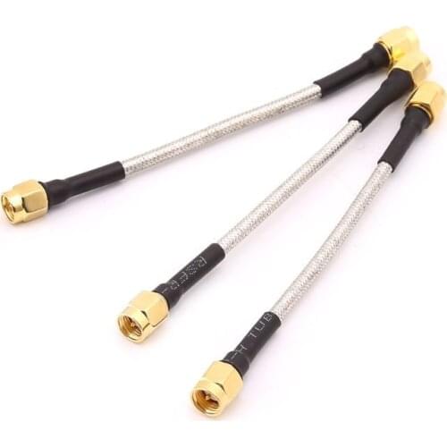 10pcs SMA Male To SMA Male RG402 Pigtail Cable 10cm Semi-rigid Connector Coaxial Cables -hol
