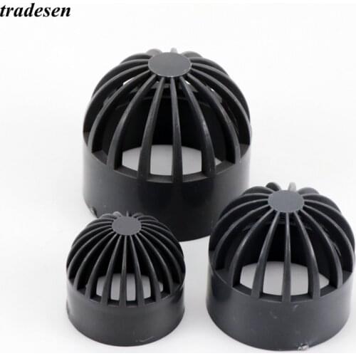 2-5Pcs I.D20-110mm PVC Vent Cap Filter Isolation Screen Water Tank Permeable Joint Aquarium Seafood Pool Overflow Pipe Fittings