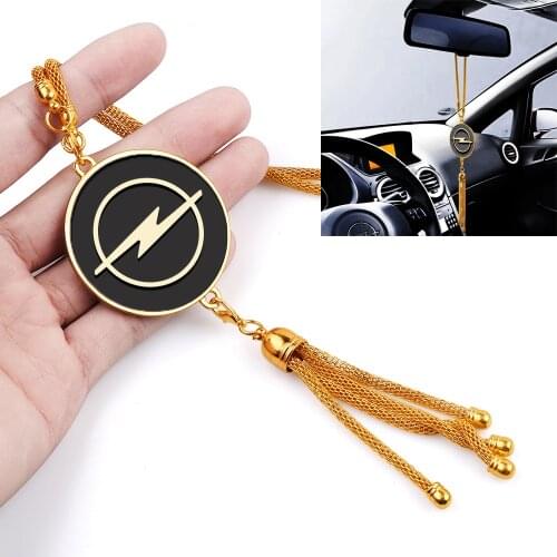 Car Accessories Car Rear View Mirror Metal Pendant Hanging Ornament For OPEL opc Astra Insignia Corsa Mokka vectra