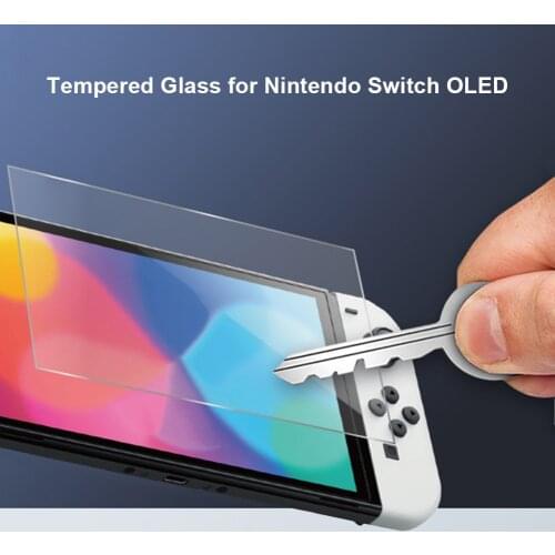 9h Tempered Glass Protective Film Cover Fit For Nintendo Switch Oled Game Console Screen Protector Accessories