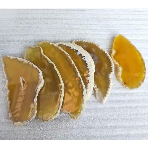 Crystal slice Natural quartz agate slice decoration healing 4-6 cm