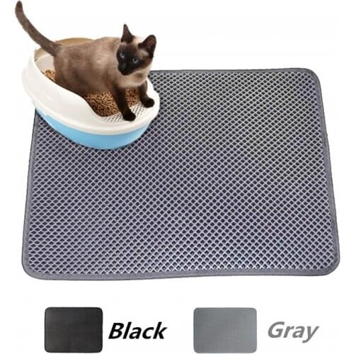 Waterproof Cat Litter Mat Eva Catcher Mat Nonslip Cat Dog Feeding Pad Placemat Litter Tray Mat Pet Supply Easy Cleaning
