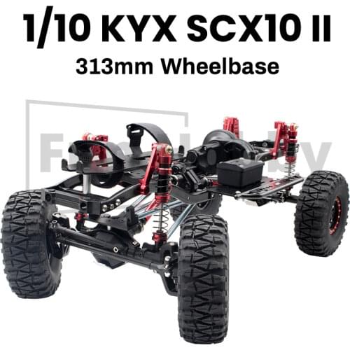 KYX SCX10 II 313mm Wheelbase Metal Axle Two-speed Climbing Crawler Frame RC Remote Control Car KIT Model Adult Children Toy Gift