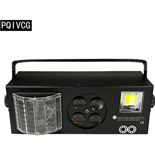 Laser,pattern,beam,strobe 4in1 efftec light dmx512 dj light bar KTV special effect light