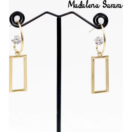 MADALENA SARARA 2021 Fashion Spring Irregular Personality Dangle Women Copper Earrings MD-059855