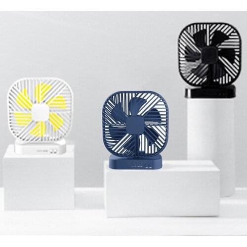 Magnetic USB Fan USB or AA Battery Powered Desk Fan with 3 Speed Timing Function DXAB
