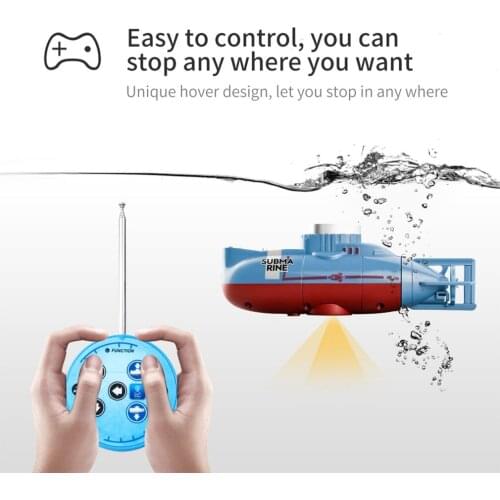 Mini RC Submarine 6 Channel Remote Control Boat Ship Waterproof Diving Toy Simulation Model Gift For Kids