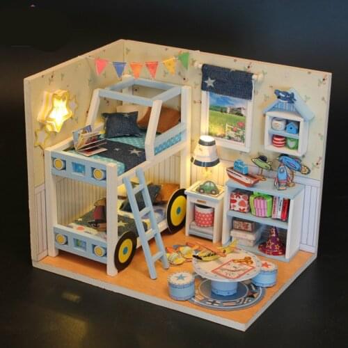Boys Hand-assembled model DIY cabin puzzle Star Story and Bowl Story Creative Festival Gifts