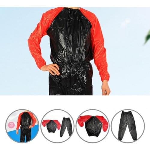 PVC Fashion Fitness Weight Loss Exercise Sweat Track Sauna Suit Skin Friendly Sauna Suits Comfortable for Gym