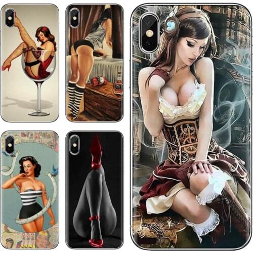 Soft Cover For Huawei Mate 7 8 9 10 20 30 40 Lite Pro P Smart 2018 2019 Plus G7 G8 Pin Up Girl Heather Valentine Pinup