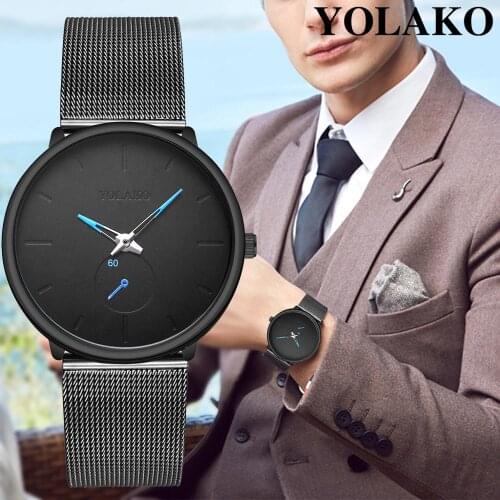 2019 New Relojes Hombre Men Watch Fashion Sport Mesh Belt Mens Watch Luxury Business Military Wristwatch Relogio Masculino
