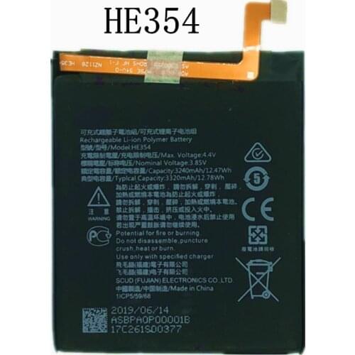 Original HE354 3240mAh Battery For Nokia 9 PUREVIEW Lithium Polymer Batteries