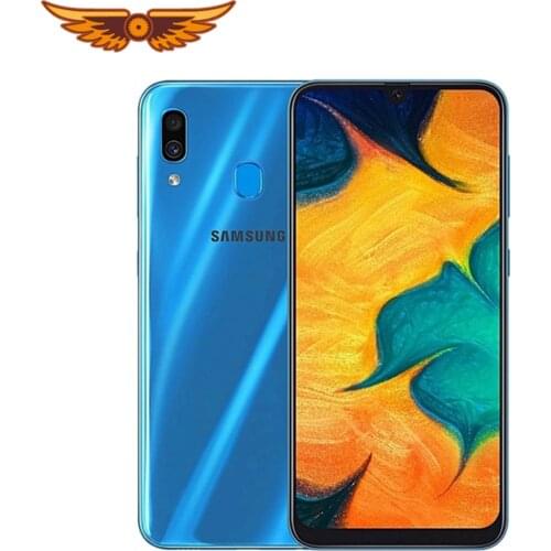 Original Unlocked Samsung Galaxy A30 Octa-core 6.4Inches 3GB RAM 32GB ROM 16MP LTE Dual SIM Fingerprint Android Mobile Phone