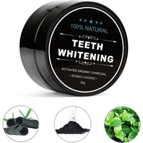 Daily Use 30g Teeth Whitening Powder Activated Bamboo Charcoal Powder Tooth Whitening Scaling Powder Tartar Stain Removal