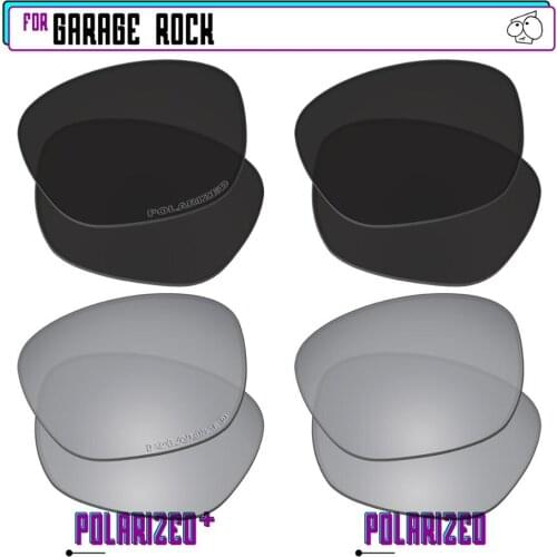 EZReplace Polarized Replacement Lenses for - Oakley Garage Rock Sunglasses - BlkSirP Plus-BlkSirP