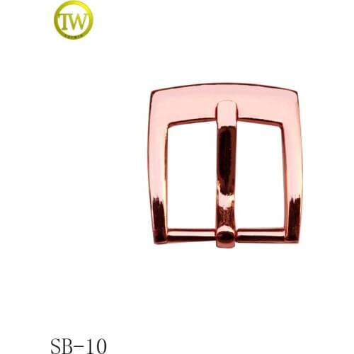 Custom luxury rose gold color pin buckle bag buckle Belt metal buckle