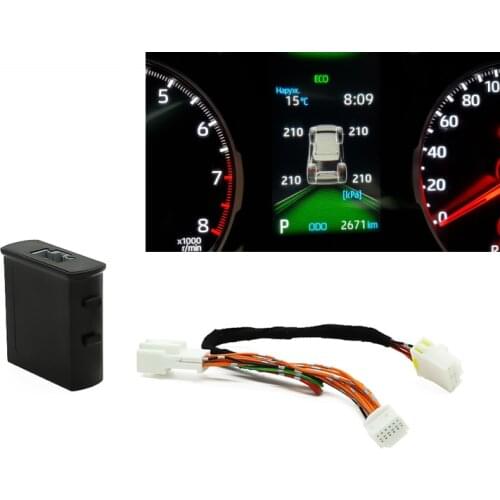 TPMS Tyre Pressure Monitor System Digital LCD Dashboard Display Auto Security Alarm Tyre Pressure For Toyota RAV4 XA50 2019 2020