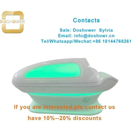 Modern spa furniture with water massage capsule for led light spa capsule
