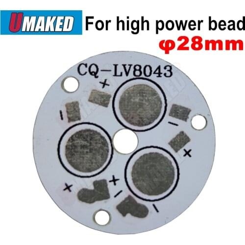 28mm 3W led aluminum plate base board, LED PCB board for tracking light, bulb light. heat sink board Free shipping