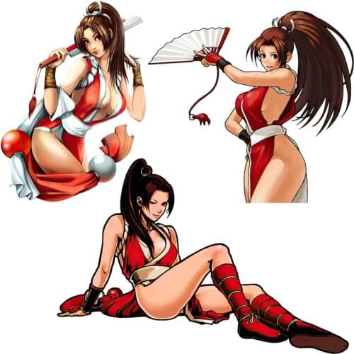 Three Ratels CDM376 Mai_shiranui Anime girl Personalized Creative Scratch Stickers And Decal For Occlusion Decor