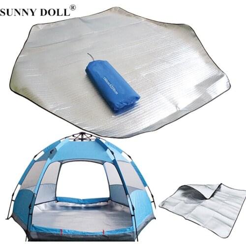 Outdoor Camping Mat Tent Mattress Aluminum Foil EVA Picnic Waterproof Mat Tent Cushion Thickening Beach Pad Camping Supplies
