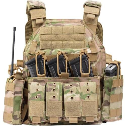 Outdoor Hunting Protective Adjustable 1000D Nylon Plate Carrier Vest for Men Airsoft Combat Accessories Security Tactical Vest